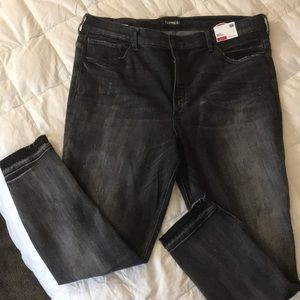 Express Denim Perfect high rise ankle jeans